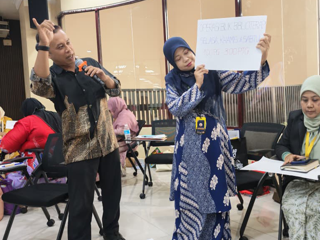 BENGKEL TRAINING OF TRAINERS (TOT) “BUKU SEBAGAI VITAMIN JIWA: PERANAN PERPUSTAKAAN AWAM DALAM MEMPERKASA KESEJAHTERAAN PENGGUNA”